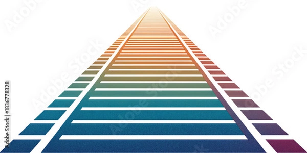 Fototapeta Straight line, stripe series from thin to thick