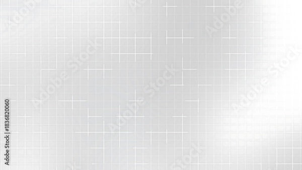 Obraz Silver Grid Light Background with Soft Glow Sparkle