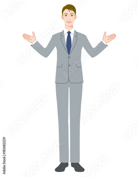 Fototapeta ビジネスマン　ポーズ