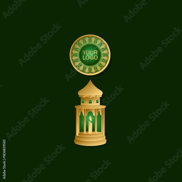 Fototapeta islamic lower third vector design