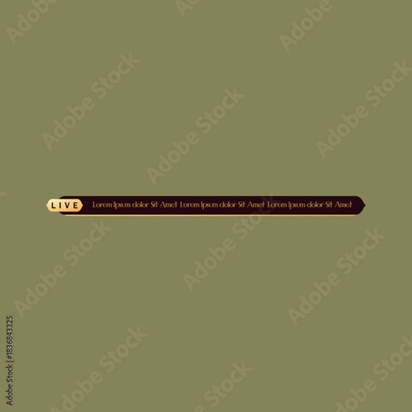 Fototapeta islamic lower third vector design