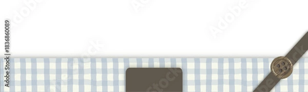 Obraz Light Blue Gingham Frame