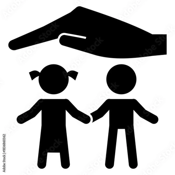 Obraz Vector illustration or icon for an orphanage