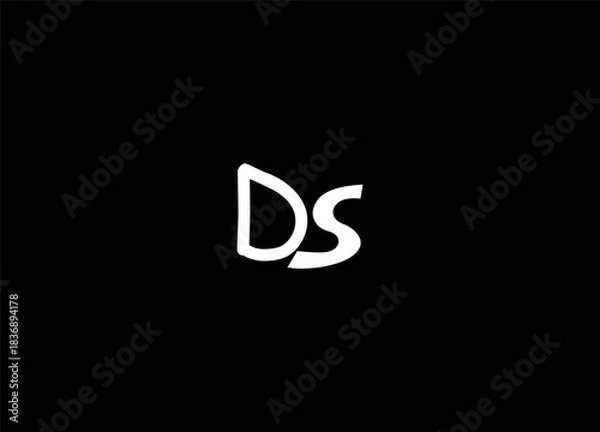 Obraz DS initial logo design and creative logo