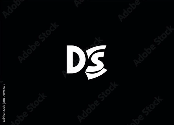 Obraz DS initial logo design and creative logo