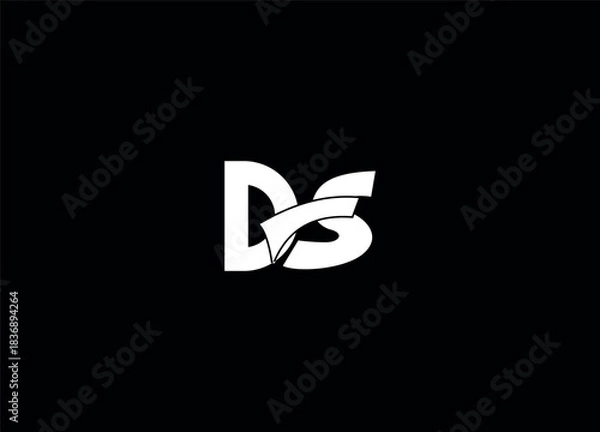 Obraz DS initial logo design and creative logo