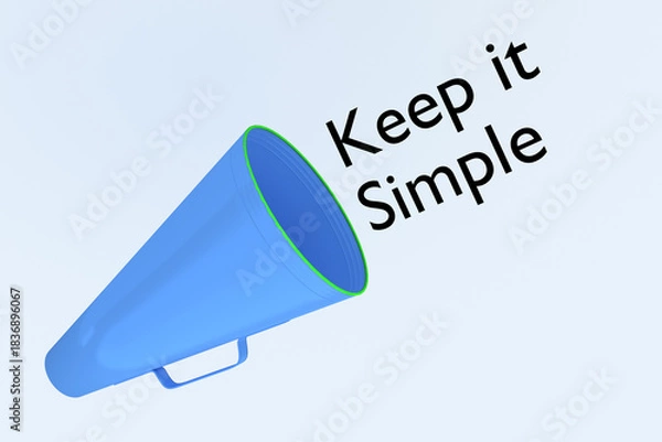 Fototapeta Keep it Simple concept