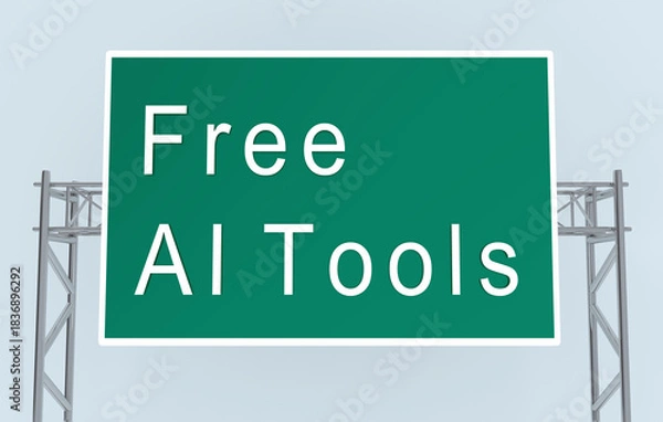 Fototapeta Free AI Tools concept