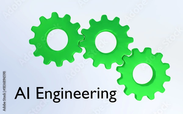 Fototapeta AI Engineering concept