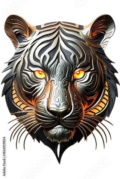 Fototapeta Tiger head vector