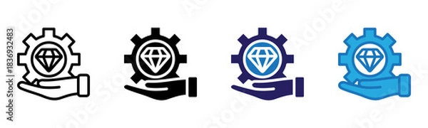 Obraz Value Proposition Icon Multi Style Vector Illustration