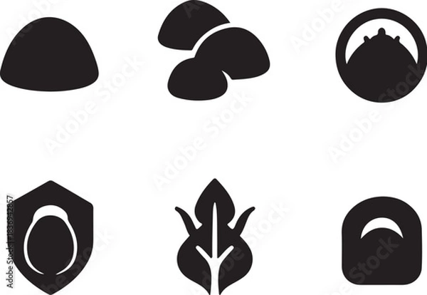 Obraz Scale Insect Silhouette Icon Set.eps