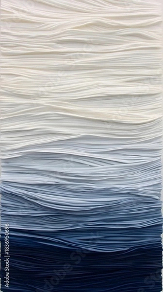 Obraz wallpaper with waves foam and blue gradient textures