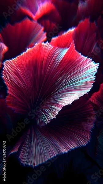 Obraz featuring palm leaves and exotic plants creating a vibrant jungle-inspired background