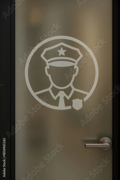 Fototapeta door handle with a keyhole