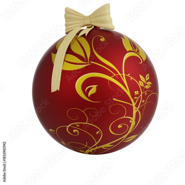 Fototapeta PNG. Trasparente. Natale. Palla dell'albero di Natale decorativa su sfondo trasparente.