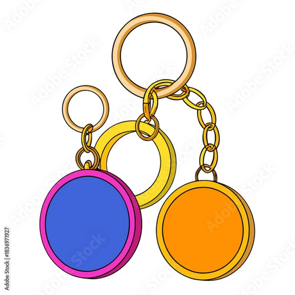 Obraz gold medal with ribbon