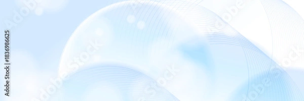 Obraz Abstract winter snow white geometric banner design background.