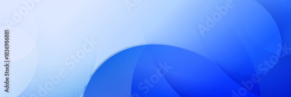 Obraz Abstract pattern blue shape gradient design background.