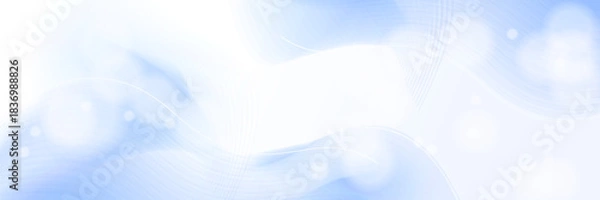 Obraz Abstract winter snow white geometric banner design background.