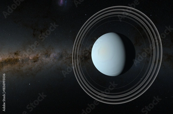 Obraz Uranus - supercloseup view 3d illustration