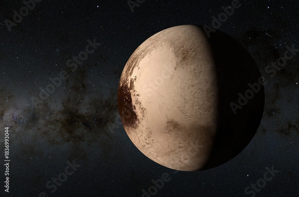 Obraz Pluto - supercloseup view 3d illustration