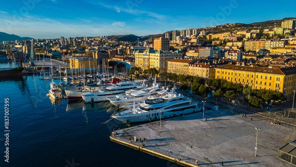 Obraz Rijeka Harbor Golden Hour