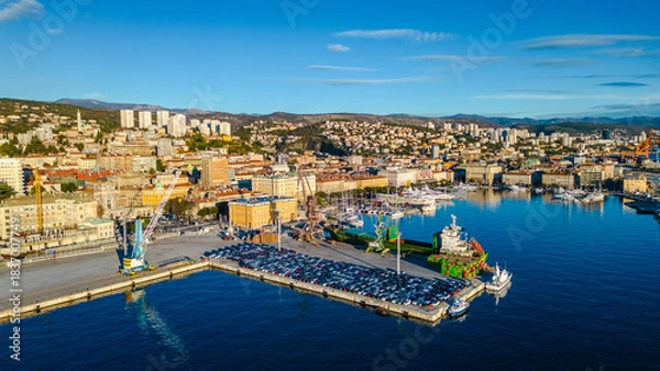 Obraz Rijeka Port Cityscape