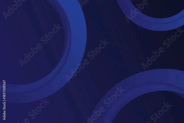 Fototapeta Abstract blue background with circles. Eps10 vector