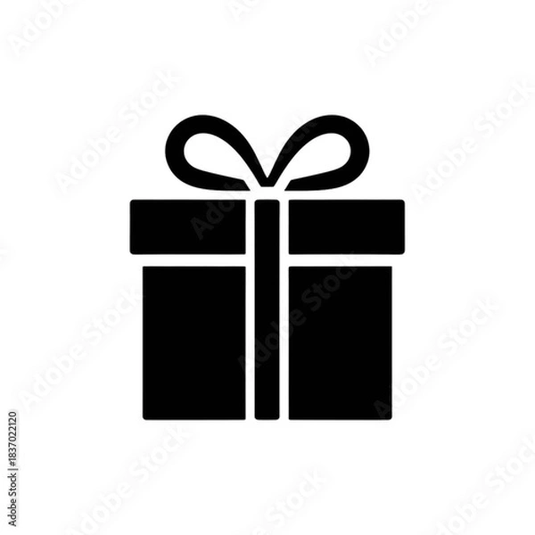 Obraz Christmas gift box icon