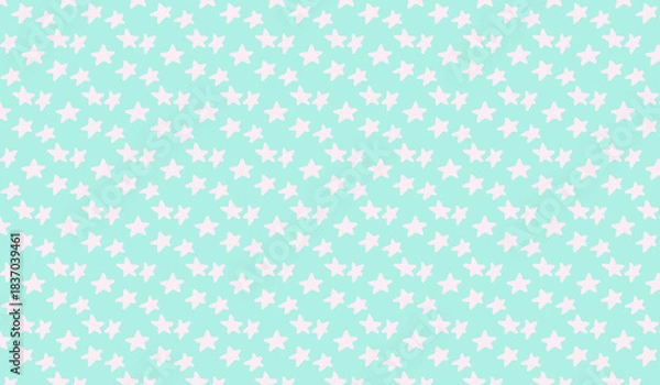 Obraz Pink Star Emerald Background, Star Pattern, Pink Star, Pink Star Pattern, Simple Pattern, Simple Pattern Illustration
