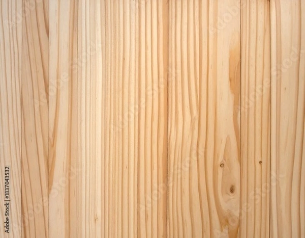 Obraz Vertical arrangement of light wood planks