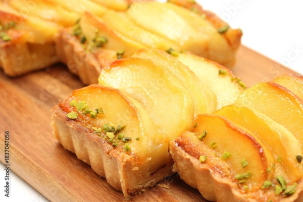 Obraz カットしたりんごのタルト