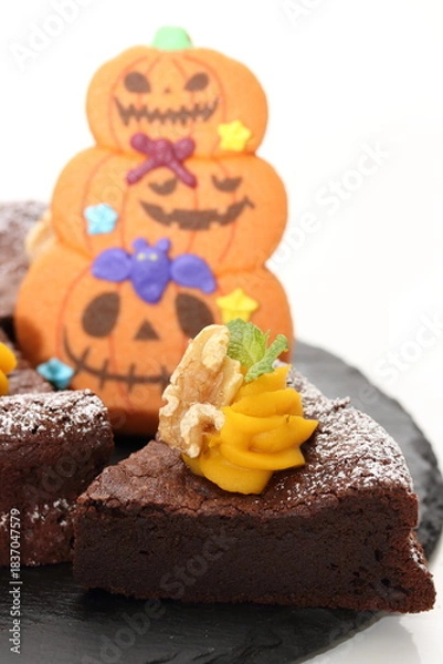 Obraz ハロウィンのチョコレートケーキ