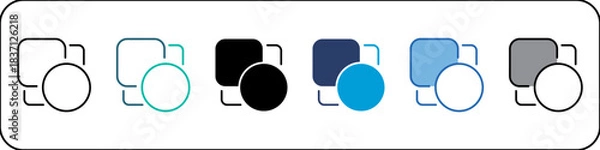 Obraz Correlation Single Icon Pack Multistyle