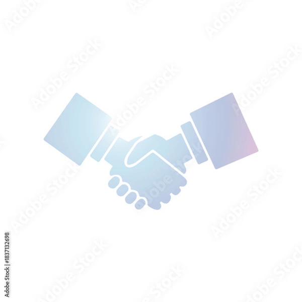 Fototapeta Handshake icon design template