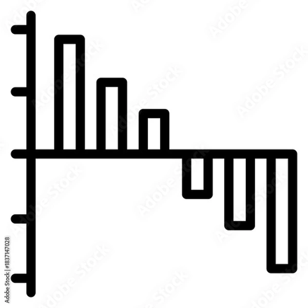 Obraz down graphic icon design for graphic designer or web developer