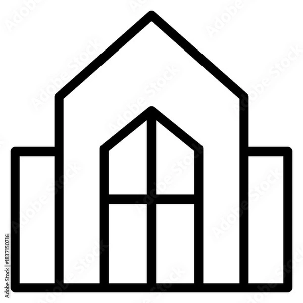 Obraz building icon design for graphic designer or web developer