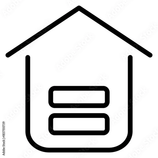 Obraz home icon design for graphic designer or web developer