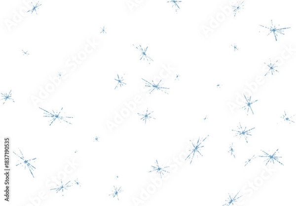 Obraz 散りばめられた雪の輝き　水色　Adobe Illustrator Artwork