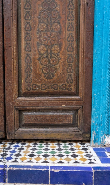 Obraz Palais de la Bahia, son architecture, Marrakech, Maroc