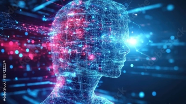 Obraz Machine Learning-driven Digital Intelligence Evolving