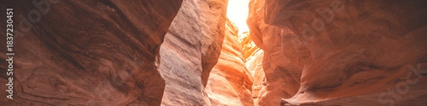 Fototapeta Desert nature landscape. Sandstone texture. Red Canyon in the Negev Desert near Eilat in Israel