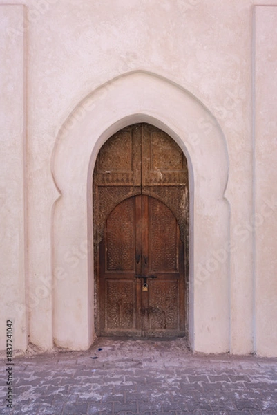 Obraz Architecture, porte dans la Médina, Marrakech, Maroc