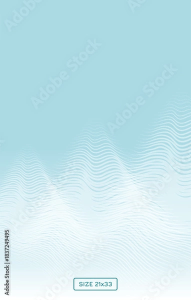 Obraz abstract cool background with pine trees illustration