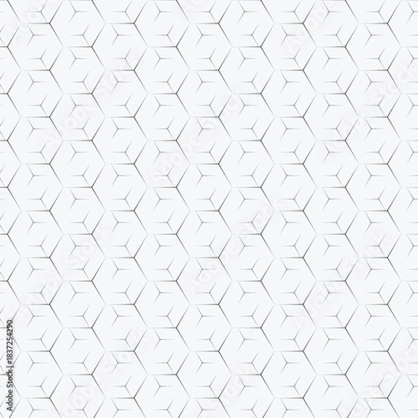 Fototapeta Minimal Geometric Cube Line Pattern Background