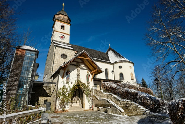 Obraz Klosterkirche  Maria Eck im Winter