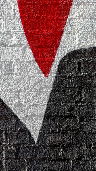 Obraz pattern on plastered concrete wall