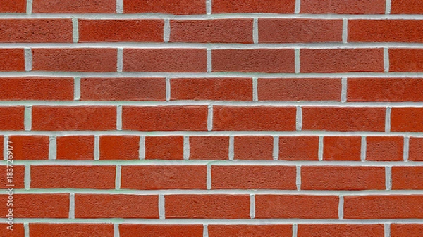Obraz the old red brick wall