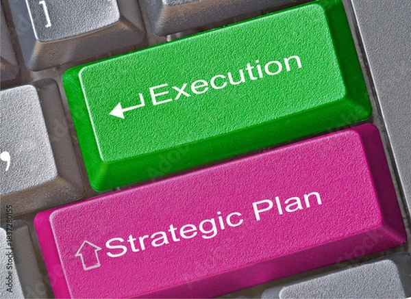 Obraz Key for plan and development